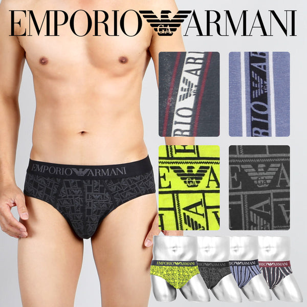 エンポリオ アルマーニ EMPORIO ARMANI ALL OVER LOGO メンズ ブリーフ cts
